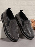 And Autumn 2025 New Lefu Shoes Thick Sole Lazy One Foot Pedal Drilling Shoes Women's Flat-Bottomed