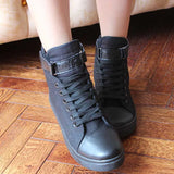Shoes White Denim Sneakers Basket Femme Casual Shoes tenis feminino High Top Flat Shoes Trainers Women Zapatos