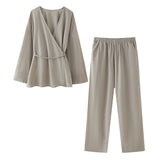 New Spring Style Kimono Coat 5427743 Trousers 5427431 211-0-Outfit