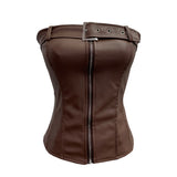 Shooting Spice Girls High-End Pu Leather Tector Locomotive Wind Wrapped Bra Vest Sleeveless Top Tide