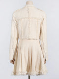 Temperament Socialite Wind Two Sets Of 2025 Spring / Summer New Fashion Short Jacket Tassel Edge Skirt Suit
