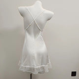 Pure Lust Lace Lace Pyjamas Summer Women's 2025 New High-End Sling Sexy Simulation Pyjamas
