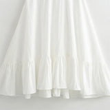 New Women's Fashion Folding Layer Decoration Of The Silk Sleeveless Sleeved Dress Is