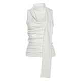 Spring And Summer New High-End Sexy Inside Sexy Neck Ribbon Design Sling Vest