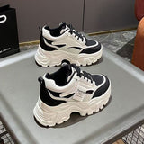 Height Women's Shoes Small Autumn Thick Bottom Increase Leisure Dad Sneakers 2025 Women's New 8Cm Loose