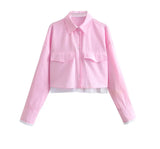 Women's Clothing Explosion Fashion Collar Long Sleeve Single Buckle
