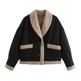 Autumn And Winter Women's Retro Fur Coat Collar Loose Fur Coat Women