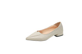 Slope And Coarse Heel Women's Shoes 2025 Autumn New Fairy Breath Net Red Pointed Gentle Single Shoes