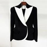 New Star Fashion Collage Bump Color Dark Buckle Repair Suit Jacket Jacket