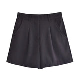 Autumn Style New Style Tooling Style Solid Color Slim Vest Shorts Leisure
