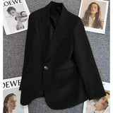 Zingj Suit Jacket Female 2024 Spring And Autumn New Small Figure A Button Fashion Trend Versatile Temperament