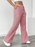 New Striped Trousers Casual Street Fashion Loose Broad-Legged