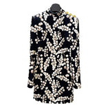 Star Autumn And Winter New Heavy Industry Nail Pearl Gallon Fruit Printing Gold Velvet Long Sleeve
