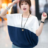 Zingj Summer Korean Version Plus Size Women's Loose Bat Shirt Student Women's Short Sleeve T-Shirt Fat Mm Summer T-Shirt