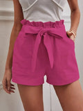 Solid Color Large High Waist Wide