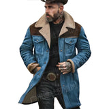 Autumn And Winter Men's Coat Velvet Jacket More Pocket Coat More