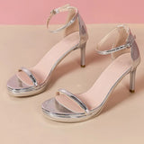 Women 2025 Spring And Summer New Word With Waterproof Table Thick Bottom Thin And Black Sexy Temperament High