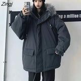 Military Parka Women Winter Long Cotton-padded Hooded Coat Female Wadded Overcoat Plue Size Warm Oversized Puffer