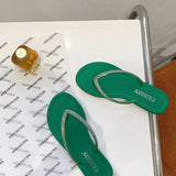 Summer New Large Women's Shoes Casual Water Drill Clip Low Heel Pedal Lightweight Slippers