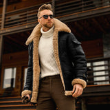 Men's Coat Winter Large Size Warm Composite Leather Jacket With Thick Fur Coat