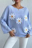 Embroidered Flower Women's Clothing 2025 New Loose One-Word Shoulder Jacket