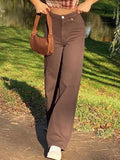 Corduroy Straight Leg Pants-Outfit