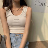 Zingj Sling Thread Vest Female Summer Versatile Show Thin Back Outside The Design Sense Of Small Outdoor Sports Top