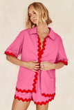 Zingj Spring 2024 New Women's Simple Fashion Short Shirt Casual