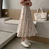Zingj Skirt A Word Broken Flower Fairy Super Fairy Fairy Fairy Small And Fresh Thin Temperament Long Skirt In The Summer Of