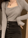 Rib Knit Sweater-Outfit