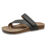 Sandals Women's Spring And Summer Fashion Casual Press Multi-Color Flat Bottom Women's Outer Wear Clip-To-Slips Half