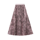Style Print 100 Rial Skirt Women 2025 Spring New Slimy Skirt Hanging High Waist A Long Skirt