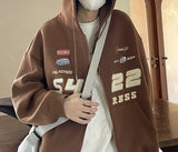 Vintage Embroidery Drawstring Oversized HoodieOutfit