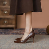 And Autumn New Comfortable Sexy High Heels Fine Heel Sharp Temperament Niche Design Work Shoes Shallow Single