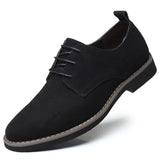 Zingj Men's Plus Size Frosted Casual Shoes Fashion British Lace Leather Shoes Men's Anti Velvet Shoes Wenzhou Shoes