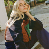 Women's ZA Grip Velvet Splicing Short Jacket