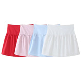 Women's New Hottie Shoulder Folds Solid Sleeveless Corset Cool One Word Collar