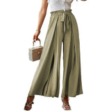 Loose High Waist Crimp Wide