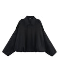 Women's Clothing Explosion Nine-Colored Velvet Texture Collar Loose Bomber Jacket