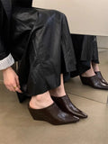 And Bao Head Half Slippers Women Wear 2025 Spring And Summer Small Square Lazy High And Muller Slippers
