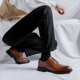 Zingj Size Men's Shoes Direct Sales English Style Business Casual Leather Shoes Summer High Sense Wedding Groom's Shoes