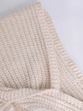 Knot Front Knit Embroidered Tube Top- Outfit