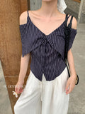 Xixi 2025 Summer New Korean Version Of Chic Temperament Short-Sleeved Simple Shirt Women's Top
