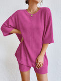 2025 Fashion Casual Spring Round-Neck Loose Women's Shorts