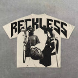 Y2K Harajuku Style T-Shirt Men's Hip-Hop Graphic Printing Cotton Punk
