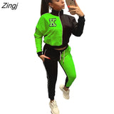 Two Piece Set Women Tracksuit Autumn Fashion Clothes Zip Up Long Sleeve Tops Jacket and Pants Suit Casual Women's Sets