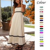 Zingj Summer New Solid Color Lace Stitching With Elegant Strapless Oversized Hem