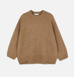 Zingj Shot-Hot Winter 2023 New Pink Sweet Round Collar Set Sweater-Outfit