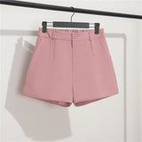 Zingj Shorts Female Summer Dress 2024 New Korean Version Of High Waist A-Word Wide Leg Pants Loose Show Thin Wear Casual
