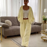 2025 New Women's Zipper Wide Leg Pants Temperament Commut Fashion